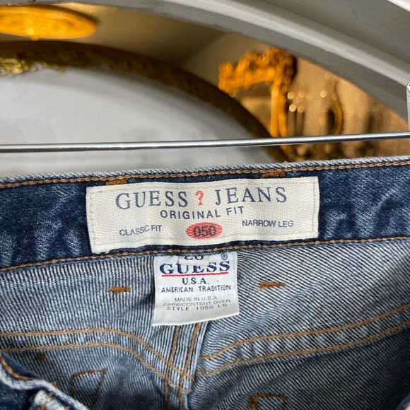 Vintage GUESS USA 1050 Jeans High Rise Narrow Leg – Made in USA – 28” Waist - Picture 3 of 11